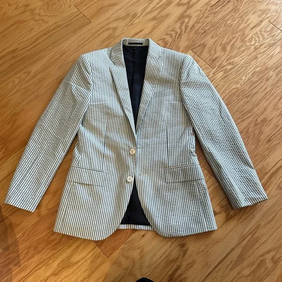 J.Crew Ludlow Seersucker Suit 36S x 30W 32L - Picture 4 of 11